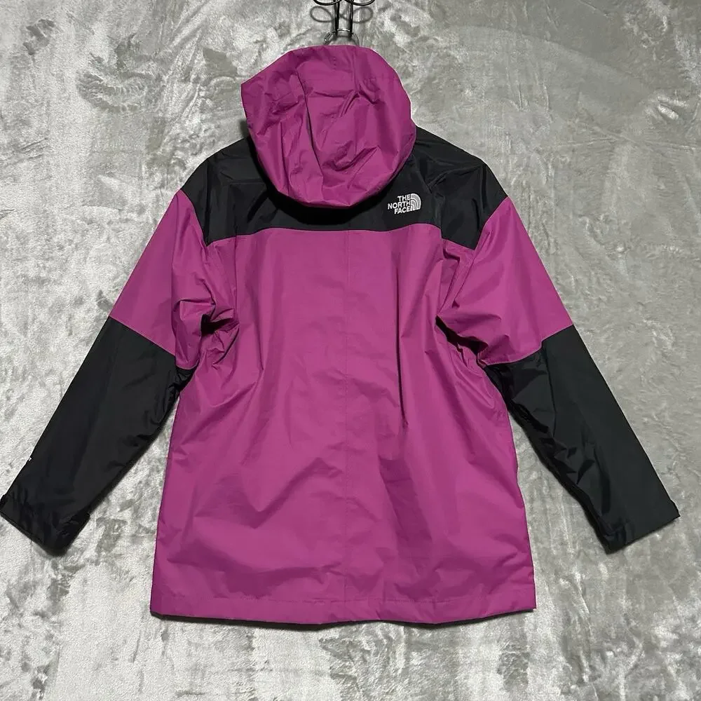 The North Face DryVent Hooded Jacket Youth‎ Size L 14/16 Purple Waterproof Lined